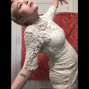 90s vintage lace babydoll dress